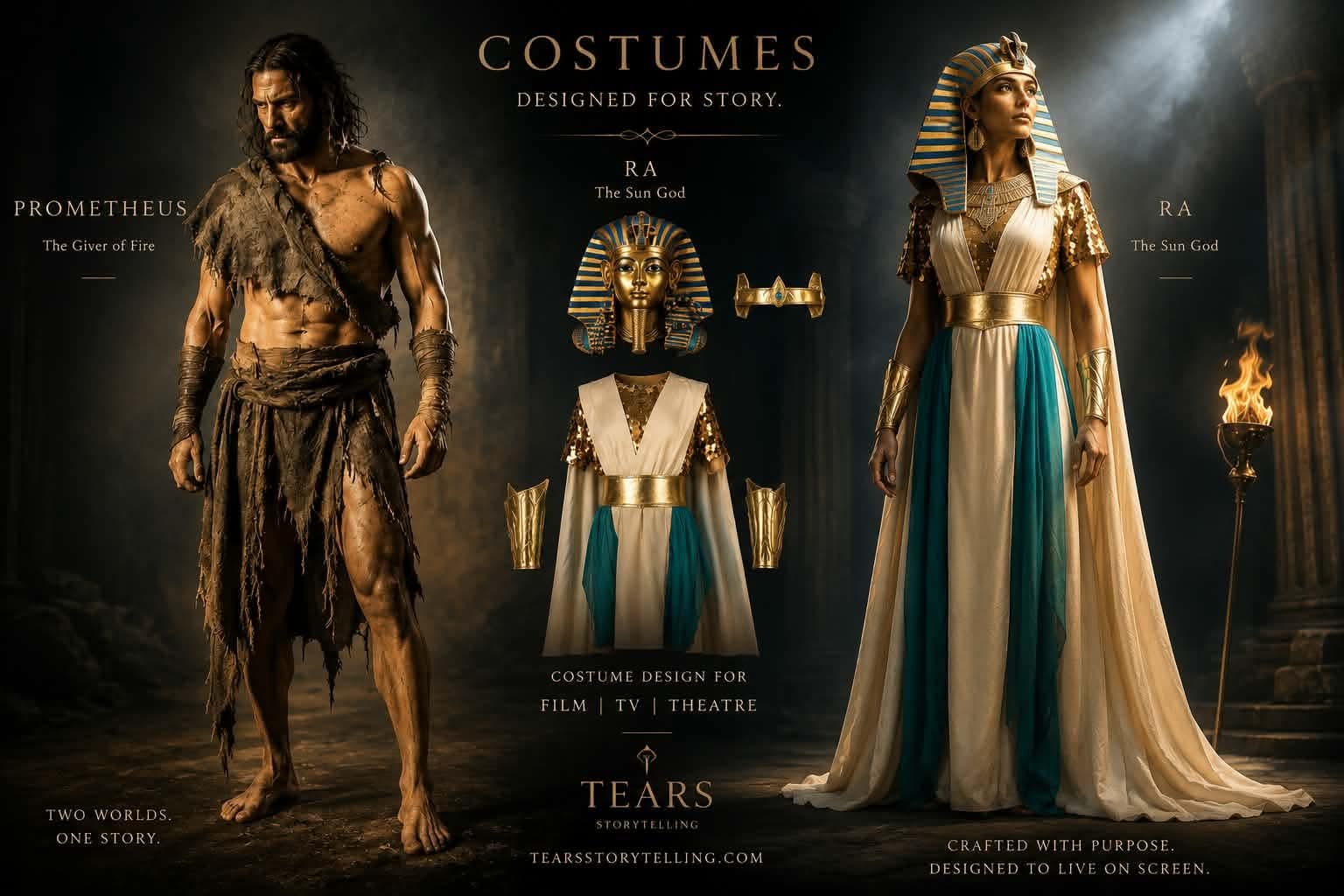 Costumes and concepts for RA and Prometheus